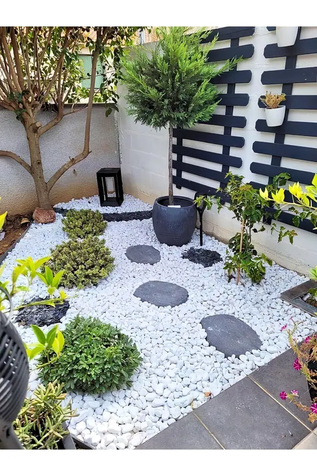 Beyaz Dolomit Taş 10 Kg 4-6 Cm Dere Çakıl Taşı